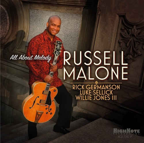 the album cover for Russell Malone - All About Melody