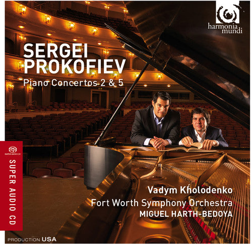 the album cover for S Prokofiev / Kholodenko,Vadym / Bedoya,Miguel - Piano Concertos Nos.2 & 5