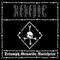 the album cover for Revenge - Triumph.Genocide.Antichrist