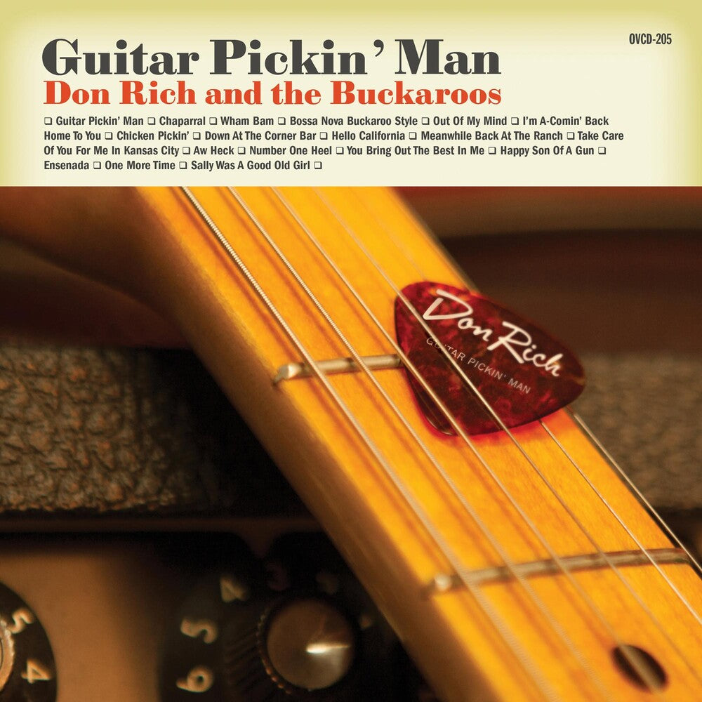 the album cover for Don Rich & The Buckaroos - Guitar Pickin' Man