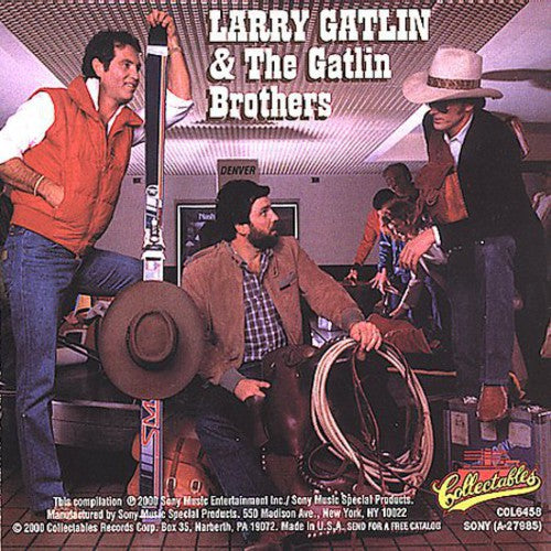 the album cover for Larry Gatlin & Gatlin Brothers - Houston Denver / Not Guilty