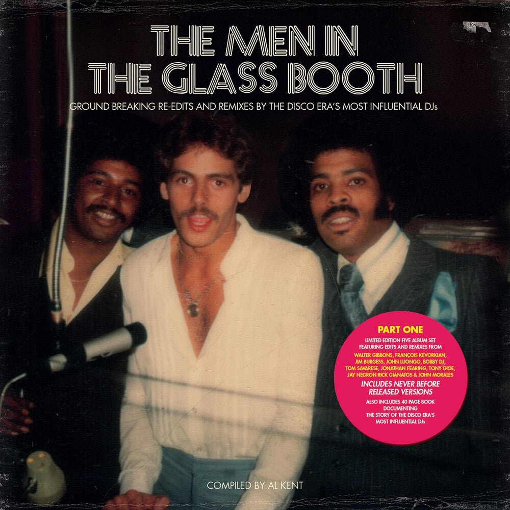 the album cover for Men In The Glass Booth Part A / Various W/Book - Men In The Glass Booth / Various