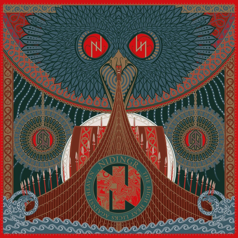 the album cover for Nidingr - The High Heat Licks Against Heaven