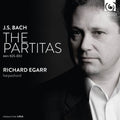 the album cover for Bach / Richard Egarr - Bach: 6 Partitas BWV 825-830