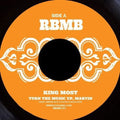 the album cover for King Most - Turn The Music Up Marvin / Hook Swing & Rip