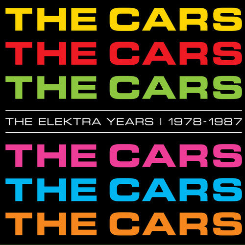 the album cover for The Cars - The Elektra Years 1978 - 1987 [Limited Edition 6LP Colored Vinyl Box Set]