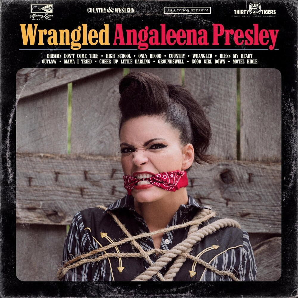 the album cover for Angaleena Presley - Wrangled