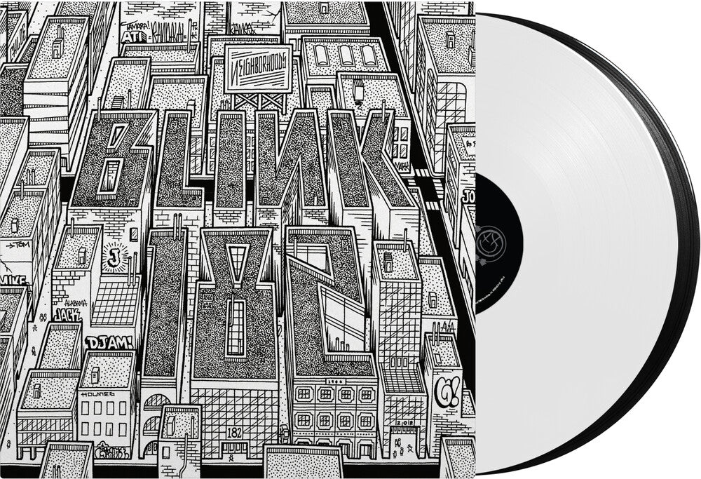 the album cover for blink-182 - Neighborhoods [Limited Edition Black & White LP]