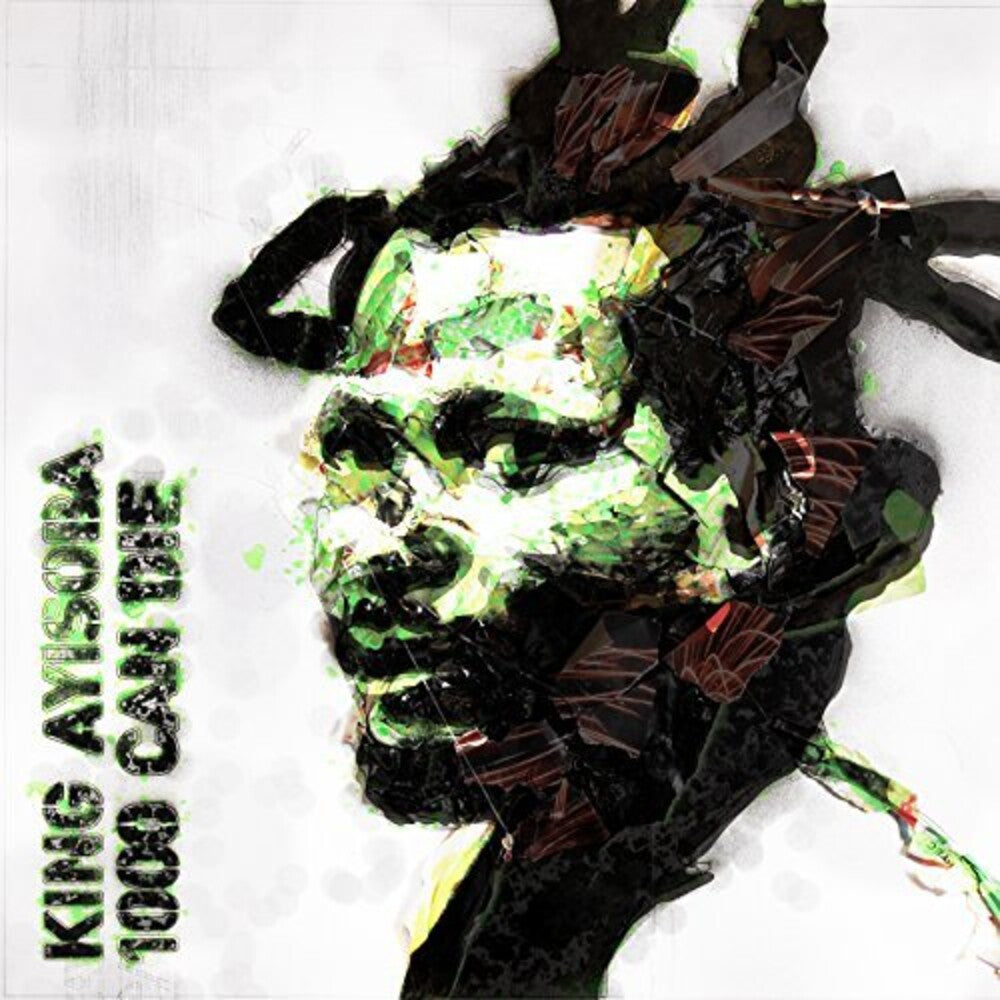 the album cover for King Ayisoba - 1000 Can Die