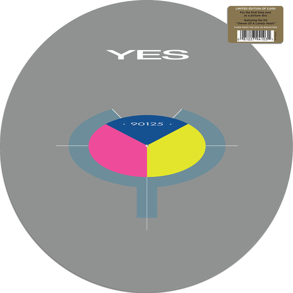 the album cover for Yes - 90125 (Picture Disc)