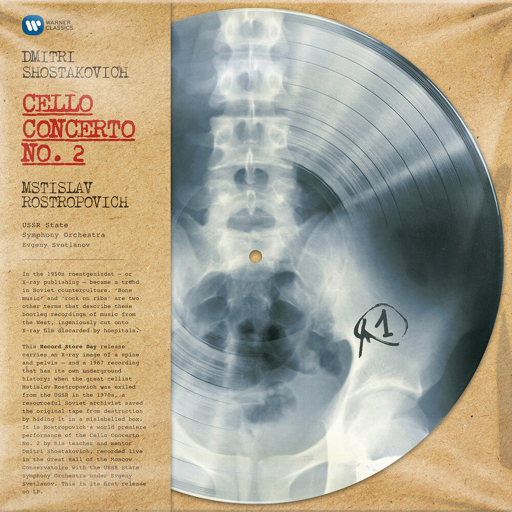 the album cover for Shostakovich / Rostropovich - Cello Concerto No 2 / Mono