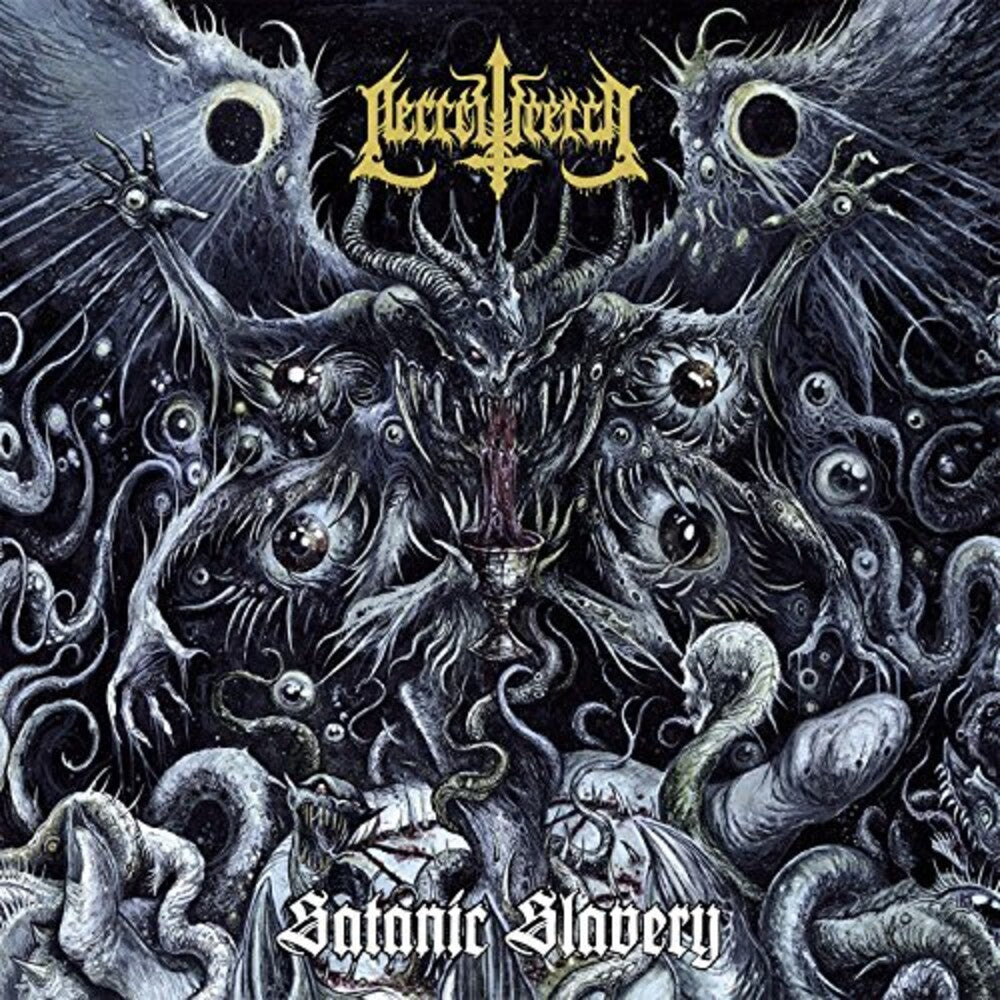 the album cover for Necrowretch - Satanic Slavery