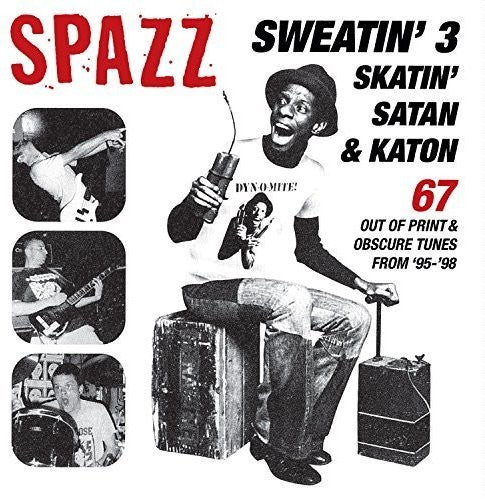 the album cover for Spazz - Sweatin 3: Skatin' Satan & Katon