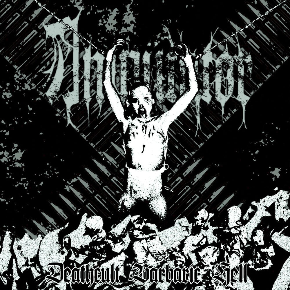 the album cover for Amputator - Deathcult Barbaric Hell