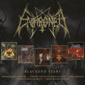 the album cover for Enthroned - Blackend Years