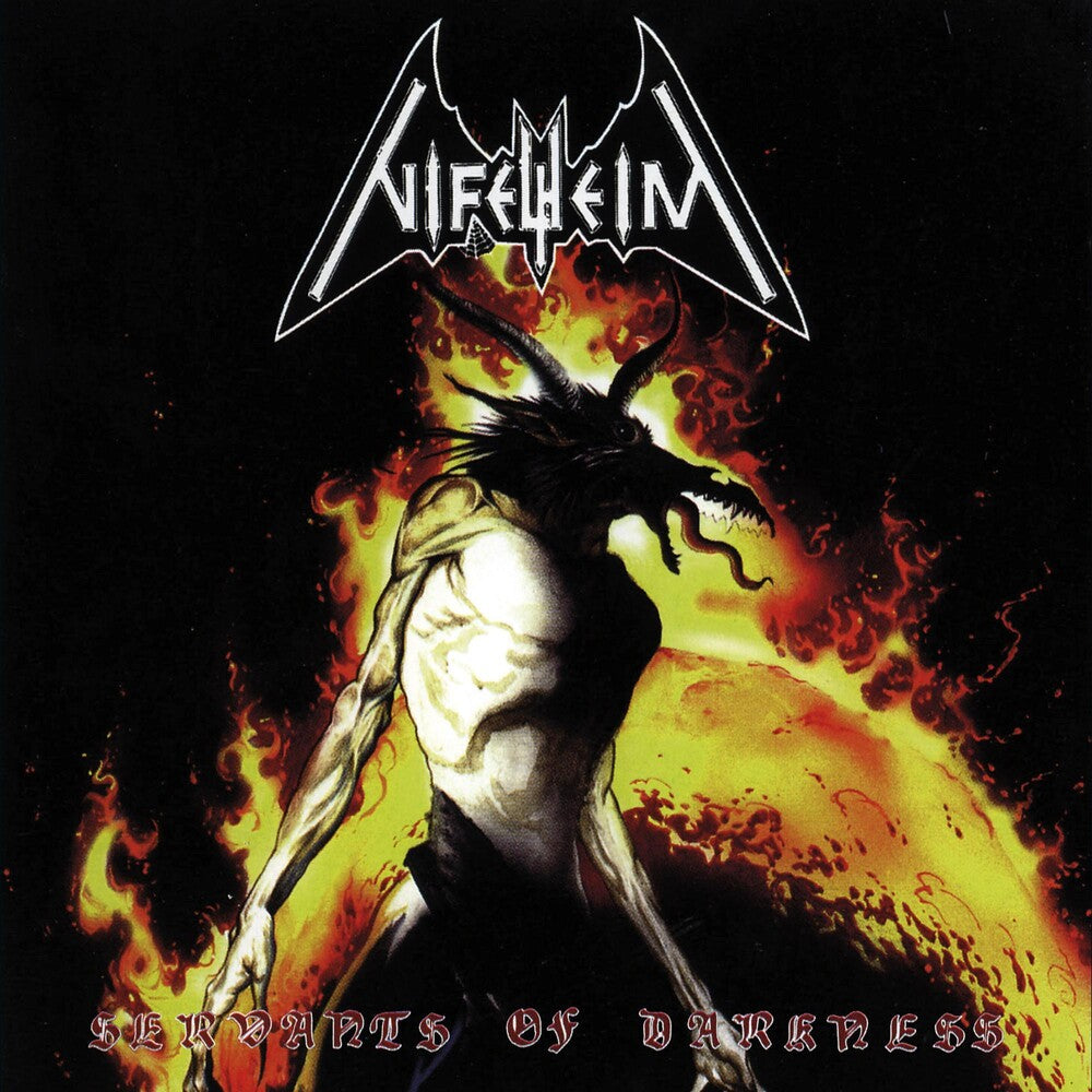 the album cover for Nifelheim - Servants Of Darkness
