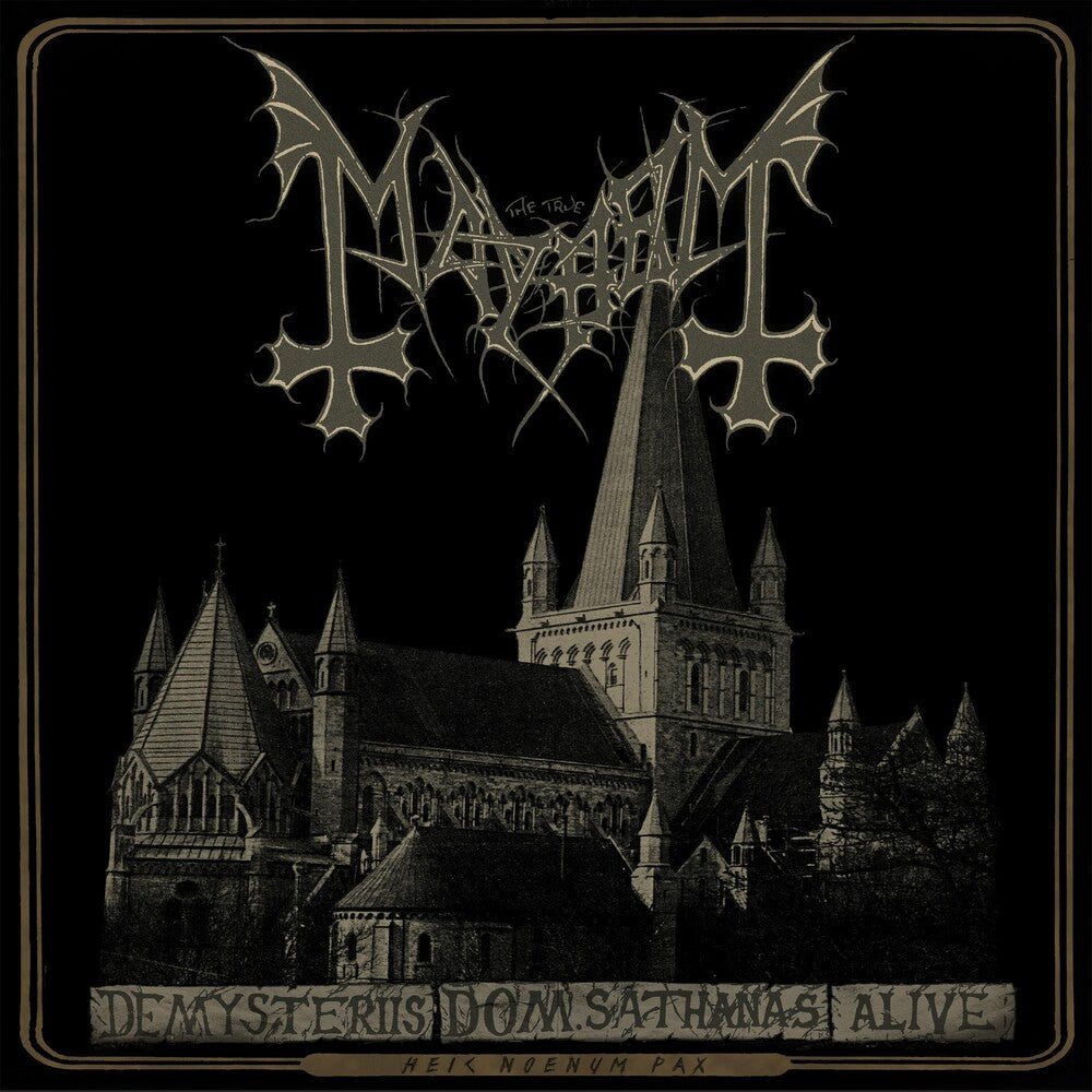 the album cover for Mayhem - De Mysteriis Dom Sathanas Alive