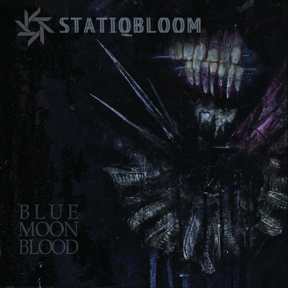 the album cover for Statiqbloom - Blue Moon Blood