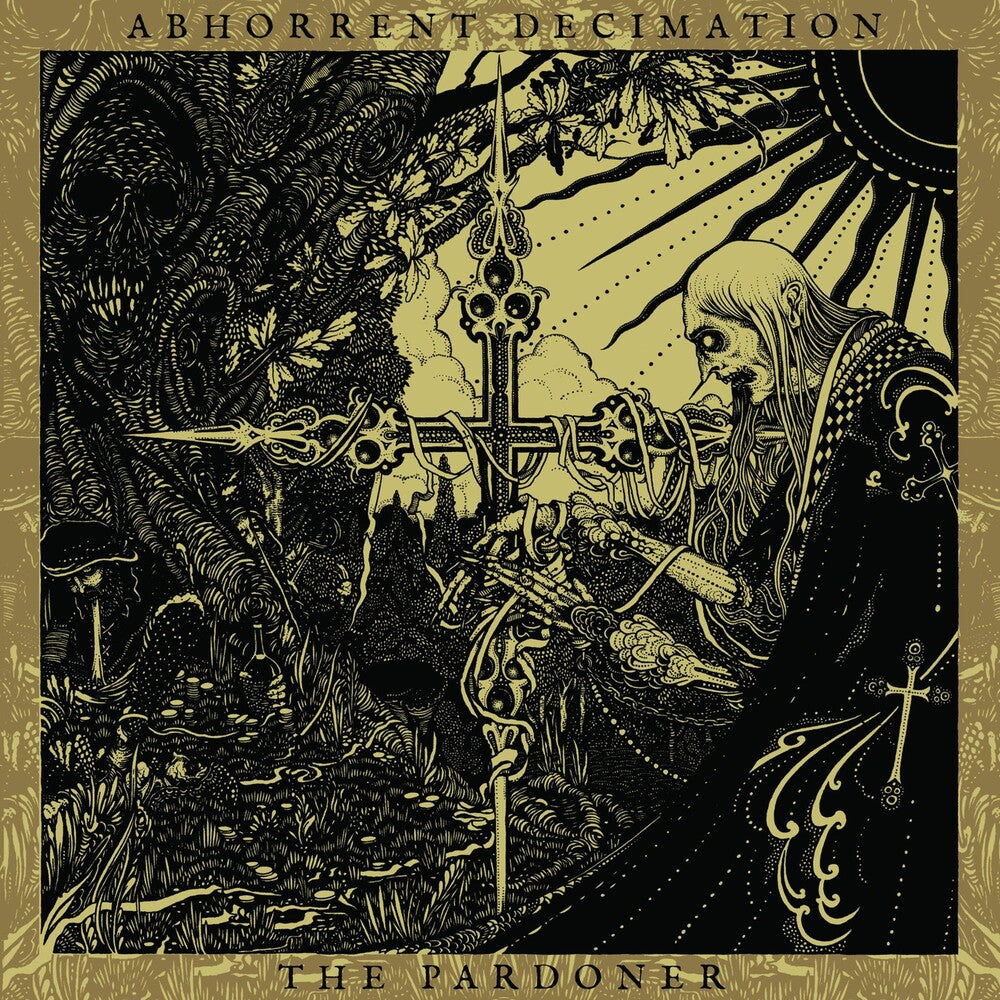 the album cover for Abhorrent Decimation - The Pardoner