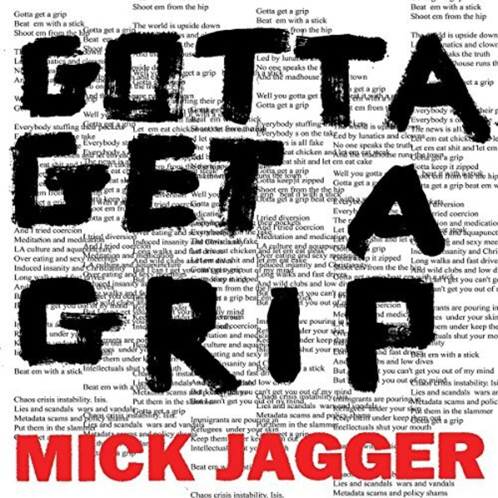 the album cover for Mick Jagger - Gotta Get A Grip / England Lost [CD Single]