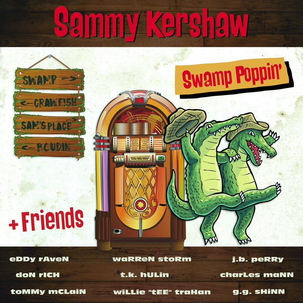 the album cover for Sammy Kershaw - Swamp Poppin'
