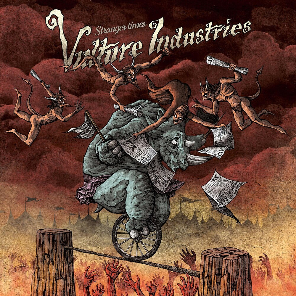 the album cover for Vulture Industries - Stranger Times