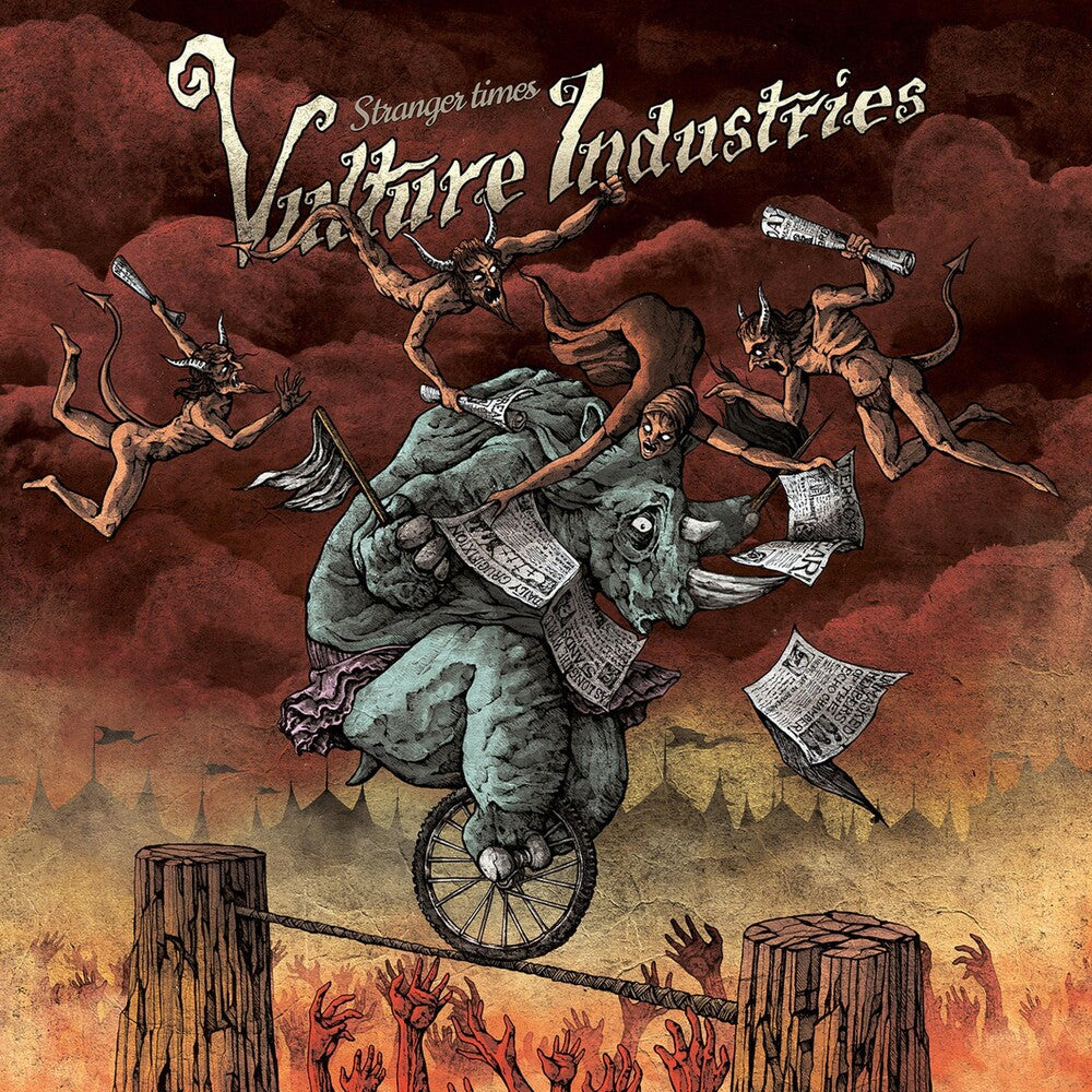 the album cover for Vulture Industries - Stranger Times