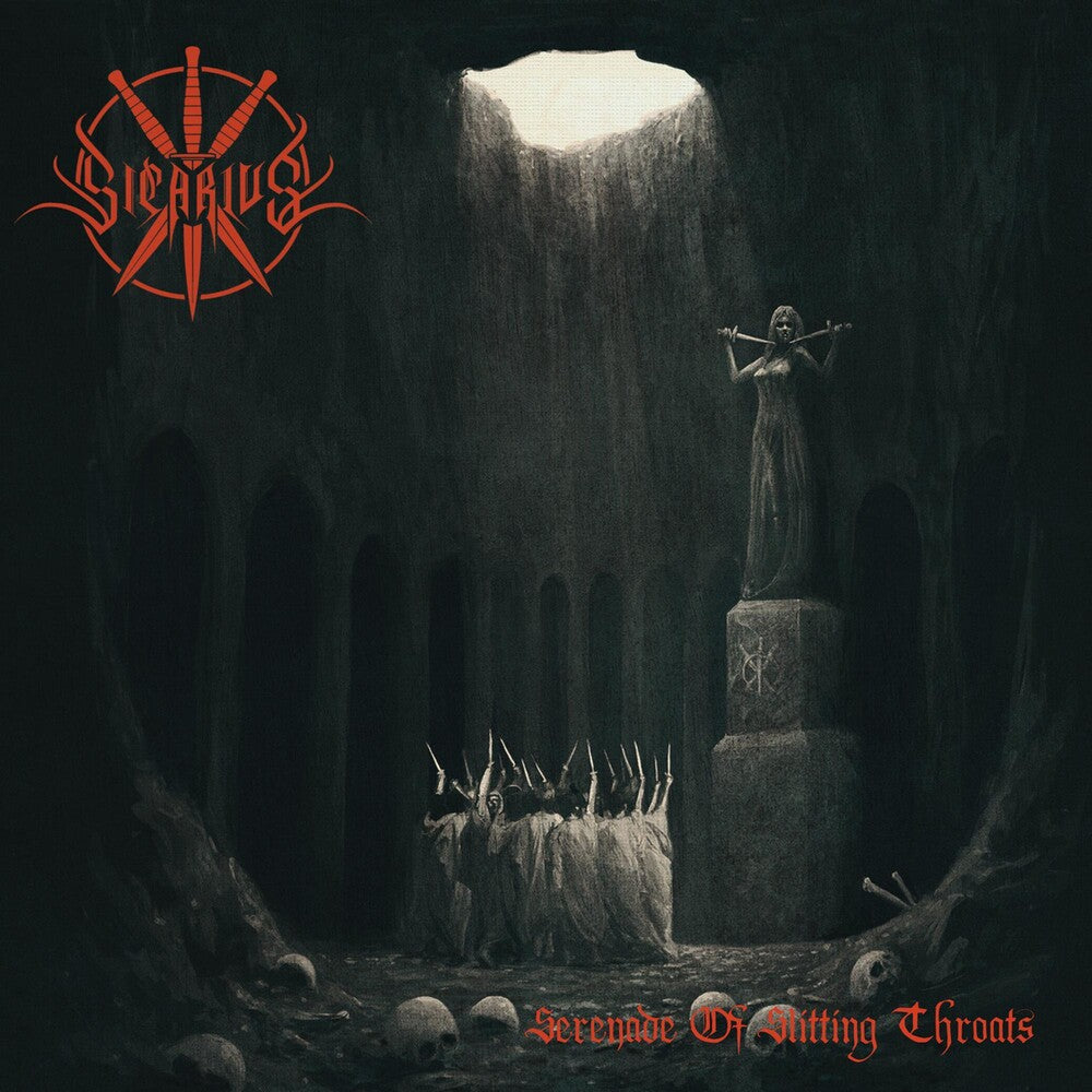 the album cover for Sicarius - Serenade Of Slitting Throats