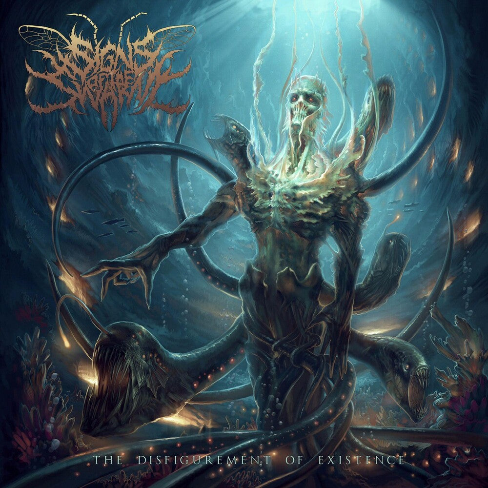 the album cover for Signs of the Swarm - The Disfigurement Of Existence
