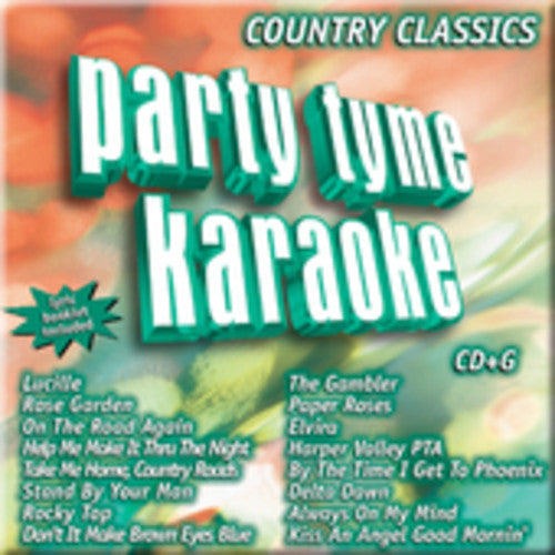 the album cover for Party Tyme Karaoke - Party Tyme Karaoke: Country Classics