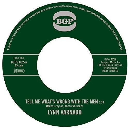 the album cover for Lynn Varnado - Tell Me What's Wrong with the Men / Staying at