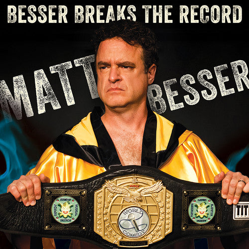 the album cover for Matt Besser - Besser Breaks the Record