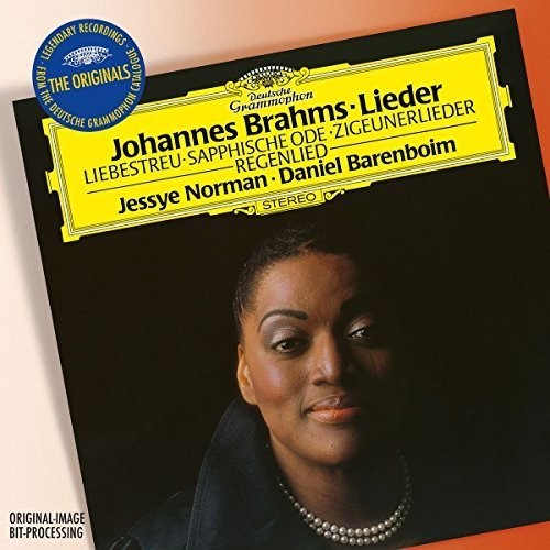 the album cover for Norman / Barenboim - Originals: Brahms Lieder