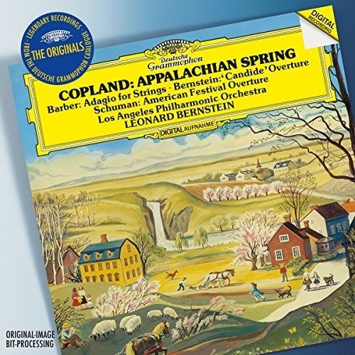 the album cover for Bernstein / Los Angeles Philharmonic - Originals: Appalachian Spring / Barber: Adagio for