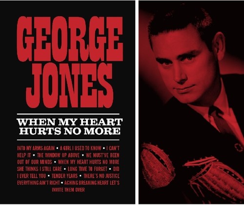 the album cover for George Jones - When My Heart Hurts No More
