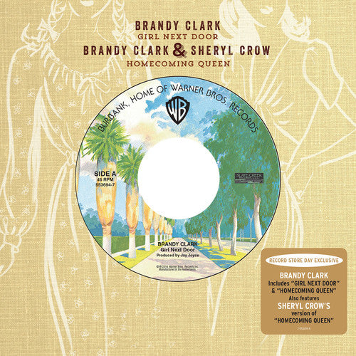 the album cover for Brandy Clark / Crow,Sheryl - Girl Next Door [Colored Vinyl]