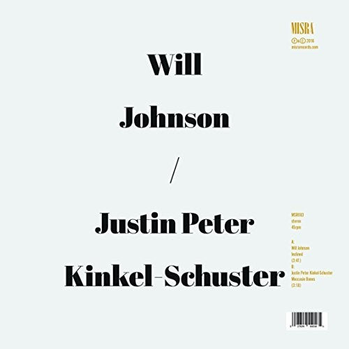 the album cover for Wil Johnson / Schuster,Justin Kinkel - Inclined / Moccasin Bones