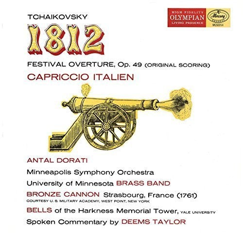 the album cover for Tchaikovsky / Taylor / Dorati / Minneapolis Sympho - 1812 Overture Capriccio Italien