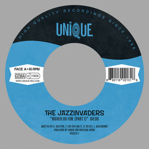 the album cover for Jazzinvaders - Higher On Fire (pt. 1 & 2)
