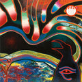 the album cover for Sand - North Atlantic Raven (Orange and White Vinyl)