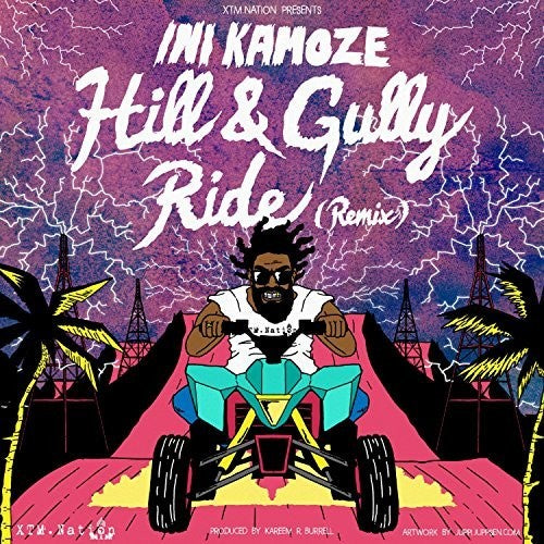 the album cover for Ini Kamoze - Hill and Gully Ride Remix