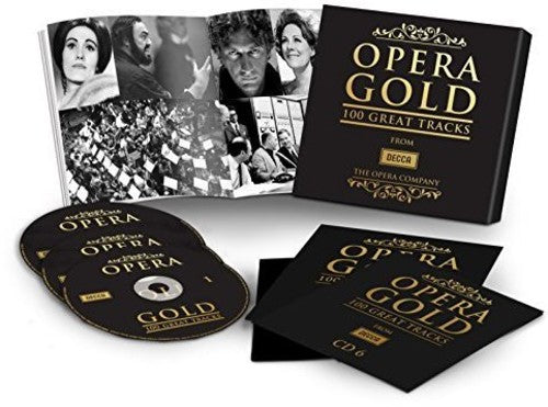 the album cover for Opera Gold 100 Great Tracks / Various Box Uk - Opera Gold: 100 Great Tracks