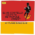 the album cover for Elvis Costello - My Flame Burns Blue