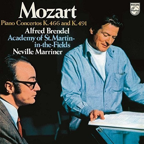 the album cover for Mozart / Brendel / Marriner / Academy Of St Martin - Piano Concertos Nos 20 & 24