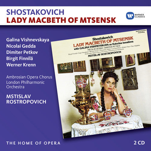 the album cover for Shostakovich / Rostropovich / London Philharmonic - Lady MacBeth of Mtsensk