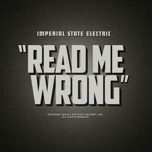 the album cover for Imperial State Electric - Read Me Wrong