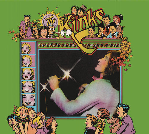 the album cover for The Kinks - Everybody's In Show-biz