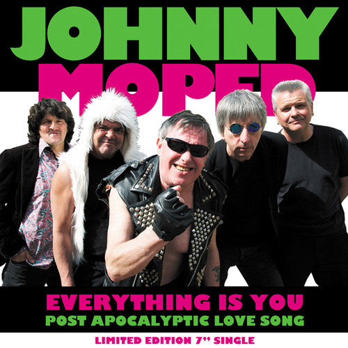 the album cover for JOHNNY MOPED - Everything Is You / Post Apocalyptic Love Song