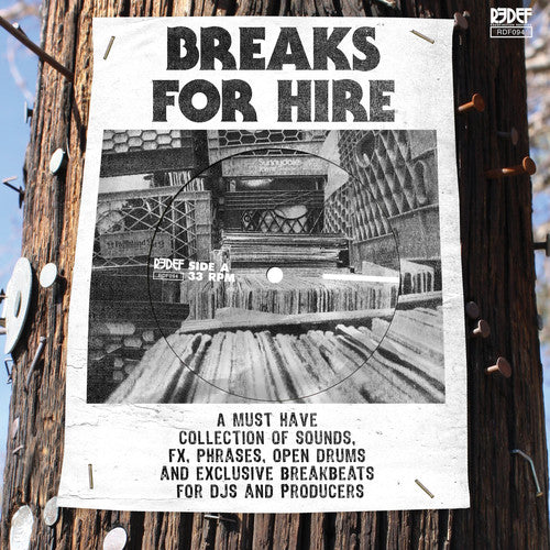 the album cover for Dj Mekalek X K-Def - Breaks For Hire