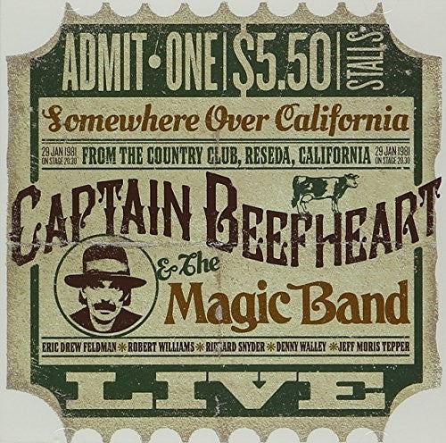 the album cover for Captain Beefheart - Live At The Country Club Reseda California 1981